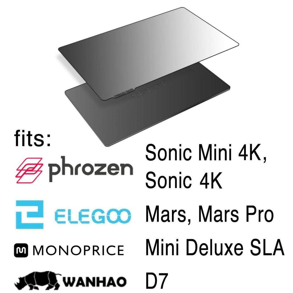 135 x 75 - Flexible Build Plate System - Resin fits Elegoo Mars and Mars Pro, Phrozen Sonic 4K and mini, and Wanhao D7