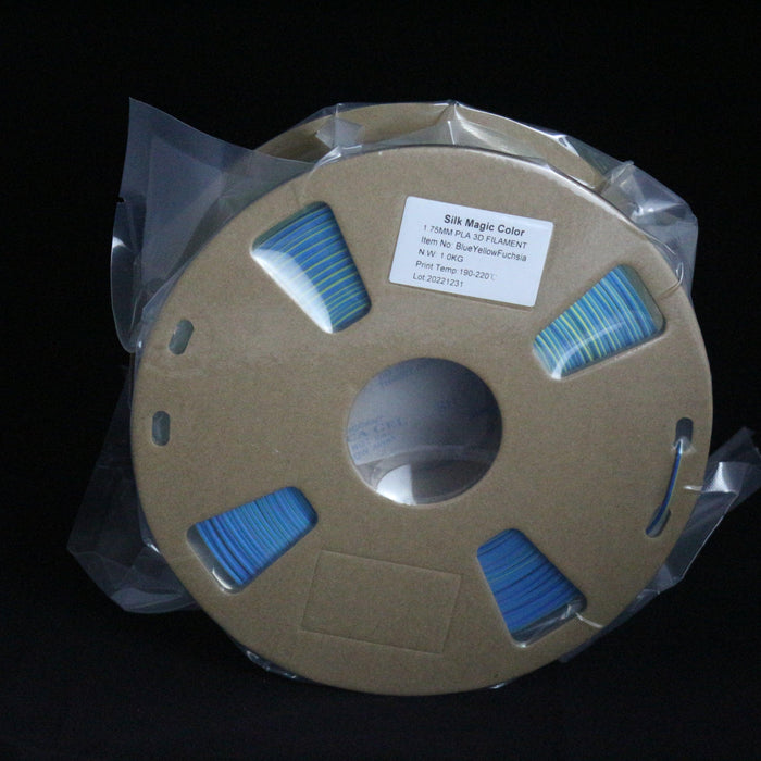 Tri-Colour - Blue/Yellow/Fuchsia