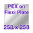 Flexi Plate with pre-installed PEX Build Surface - 258 x 258 Bambu Lab