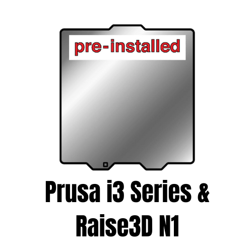 Flexi Plate with pre installed PEX Build Surface - Prusa i3 Series & Raise3D N1