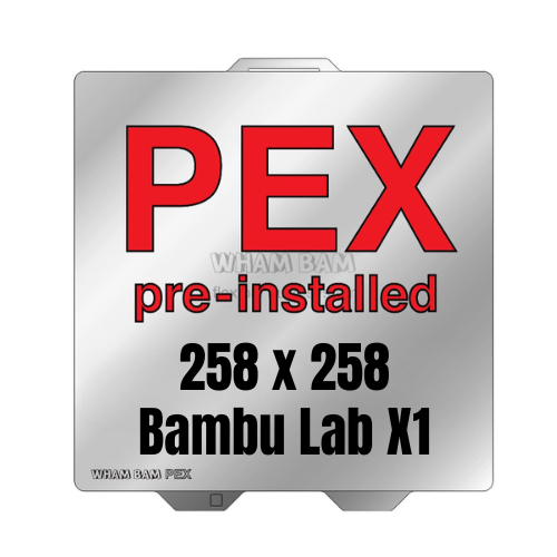 Flexi Plate with pre-installed PEX Build Surface - 258 x 258 Bambu Lab