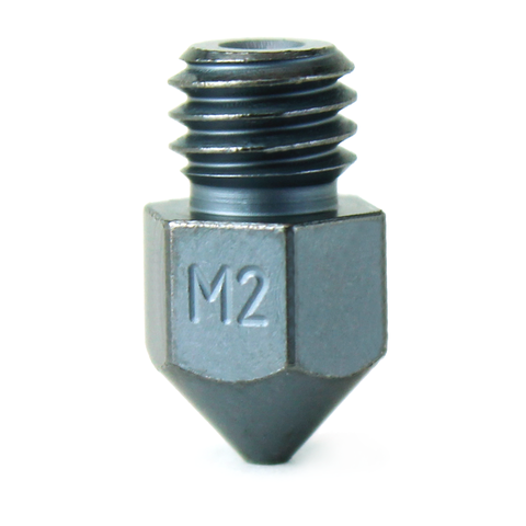 Micro-Swiss M2 Hardened High Speed Steel Nozzle - MK8 (CR10 / Ender / Tornado / MakerBot)